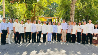 ร่วมพิธีวางศิลาฤกษ์อาคารห้องเรียนธรรมชาติและพิธีทอดผ้าป่ามหากุศลเพื่อการศึกษา วัดกฤษณเวฬุพุทธาราม (วัดไผ่ดำ) จ.สิงห์บุรี ... พารามิเตอร์รูปภาพ 1